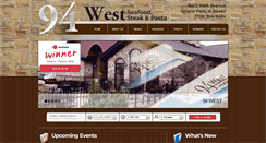 Desktop Screenshot of 94westrestaurant.com
