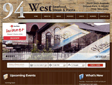 Tablet Screenshot of 94westrestaurant.com